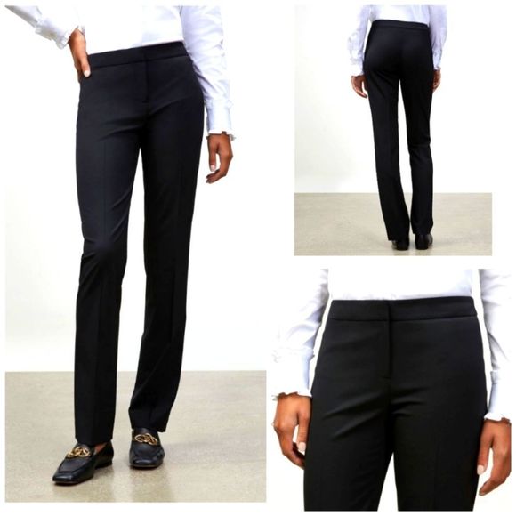 Lafayette 148 Italian Stretch Wool 'Barrow' Pants - Picture 1 of 9